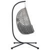 vidaXL Hanging Egg Chair Manual Anthracite and Gray 104 x 100 x 191 cm