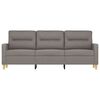 vidaXL 3-Seater Sofa Taupe 100% Polyester, Metal, Textilene 3-Seater