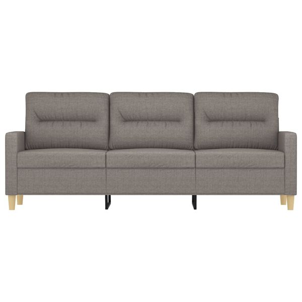 vidaXL 3-Seater Sofa Taupe 100% Polyester, Metal, Textilene 3-Seater
