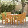 vidaXL Garden Dining Set 5 pcs Brown solid acacia wood