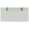 vidaXL Floating Shelf Frosted Tempered safety glass, Zinc alloy Medium