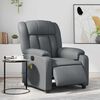 vidaXL Electric Massage Recliner Chair Gray Faux leather, metal, plywood
