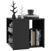 vidaXL Side Table Grey Engineered Wood Medium End Table Square