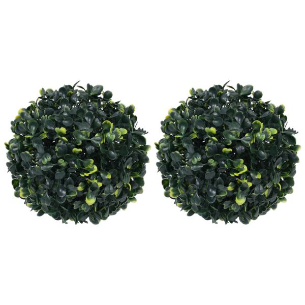 vidaXL Fake Boxwood Ball Mixed Green Polyethylene Medium