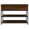vidaXL Shoe Bench Brown Oak Engineered Wood Small Entryway Bench