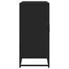 vidaXL Sideboard Black Engineered wood and metal Sideboard Rectangular