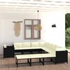 vidaXL Garden Lounge Set Black
