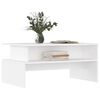 vidaXL Coffee Table White Engineered wood 35.4 x 21.7 x 16.7 in