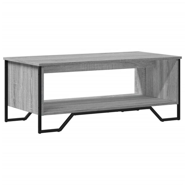vidaXL Coffee Table Grey Sonoma Engineered Wood Low, small Coffee Table