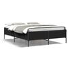 vidaXL Bed Frame Black Engineered wood and steel Double Durable