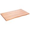 vidaXL Wall Shelf Light brown Solid oak wood with a varnish finish