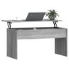 vidaXL Coffee Table Grey Sonoma Engineered Wood Standard Sliding Top