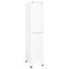 vidaXL Locker Cabinet White Steel Tall Locker Cabinet Rectangular