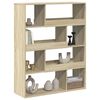 vidaXL Room Divider Sonoma oak Engineered wood 39.4 x 13.0 x 49.4 in