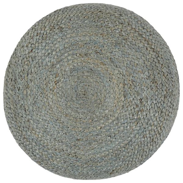vidaXL Pouffe Olive Green Jute Standard Decorative Inlays Pouffe