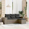 vidaXL Garden Sofa Set Grey, Dark Grey