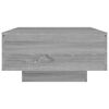 vidaXL Coffee Table Grey Sonoma Engineered Wood 35.4 x 23.6 in Storage