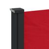 vidaXL Retractable Side Awning Red 100% polyester with PU coating