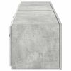 vidaXL TV Wall Cabinet Set of 2 Concrete Grey Engineered Wood Floating