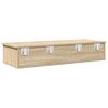 vidaXL Wall Shelf Sonoma oak Engineered wood 39.4 x 14.8 x 7.5 in
