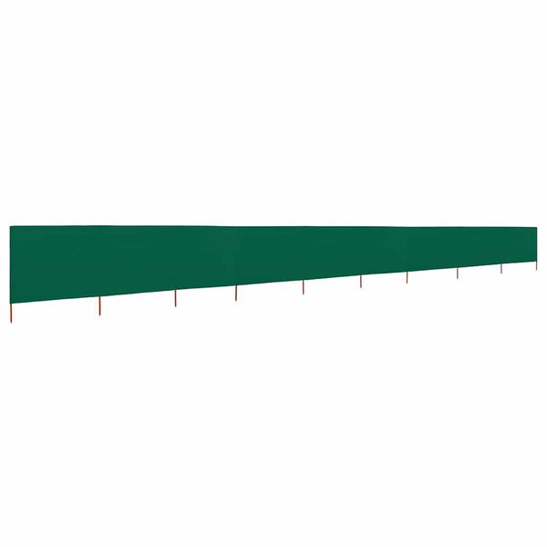 vidaXL Wind Screen Green Non-woven fabric, wood Large Foldable