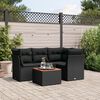 vidaXL Garden Sofa Set Black