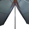 vidaXL Family Tent Tipi 7-Person Grey and Orange Waterproof