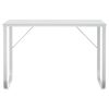 vidaXL Computer Desk White Engineered Wood, Powder-Coated Metal