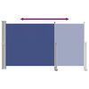 vidaXL Side Awning Blue Polyester with PU coating 55.1 x 118.1 in