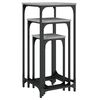 vidaXL Nesting Side Table Grey Sonoma Engineered Wood, Metal