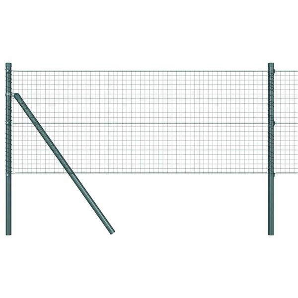 vidaXL Fence Post Green 82.02 x 2.62 ft (0.98 x 0.98 in mesh)