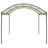 vidaXL Gazebo Cream and black Fabric (100% polyester), steel Large