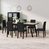 vidaXL Dining Chairs 6 pcs Black Velvet