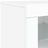 vidaXL Sideboard White Engineered wood, Glass Large Sideboard