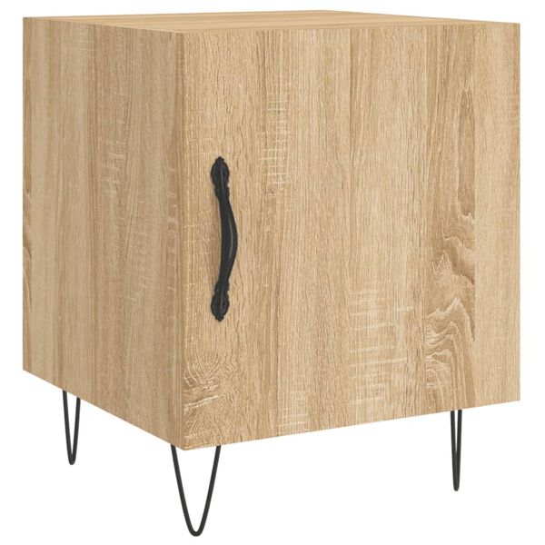 vidaXL Bedside Cabinet Sonoma oak Engineered wood Medium Bedside Cabinet