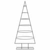 vidaXL Metal Christmas Tree Black Powder-coated steel 59.1 in tall