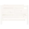 vidaXL Day Bed White Solid pine wood, plywood Single
