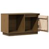 vidaXL TV Cabinet Honey Brown Solid Pine Wood Medium TV Cabinet