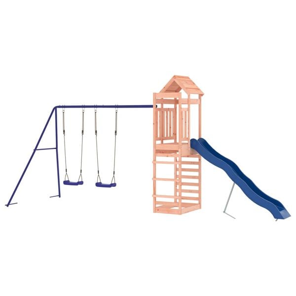 vidaXL Outdoor Playset Douglas wood Solid Douglas Fir wood Large Durable