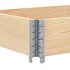 vidaXL Pallet Collar 59.1x19.7" Solid Wood Pine