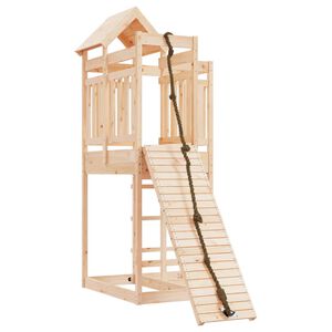 vidaXL Playhouse Natural Wood Solid pine wood Medium Sturdy Playhouse