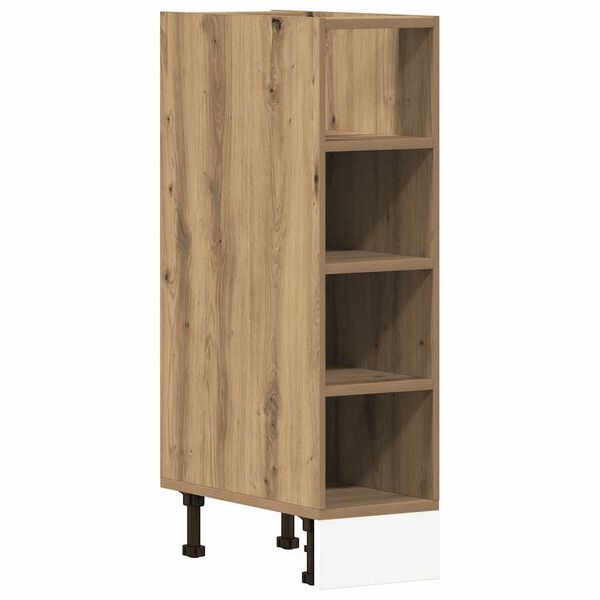 vidaXL Bottom Cabinet Artisan Oak Engineered Wood Small Adjustable Feet
