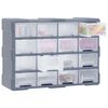 vidaXL Multi-drawer Organizer with 16 Middle Drawers 20.5"x6.3"x14.6"