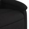 vidaXL Recliner Chair Black Fabric Standard Recliner Chair Rectangular