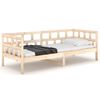 vidaXL Day Bed Natural wood Solid pine wood Single Convertible