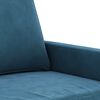 vidaXL 2 Piece Sofa Set with Cushions Blue Velvet