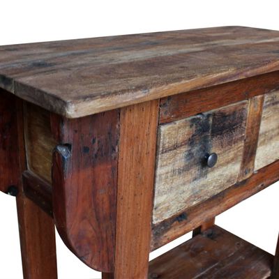 vidaXL Console Table Solid Reclaimed Wood 31.5"x13.8"x31.5"