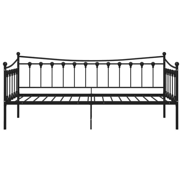 vidaXL Sofa Bed Frame Black Powder-coated metal 78.7 x 35.4 in
