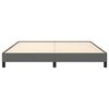 vidaXL Bed Frame Dark Gray Polyester fabric, plywood, engineered wood