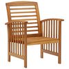 vidaXL Garden Lounge Set Natural Acacia Solid Acacia Wood 5 Piece Set